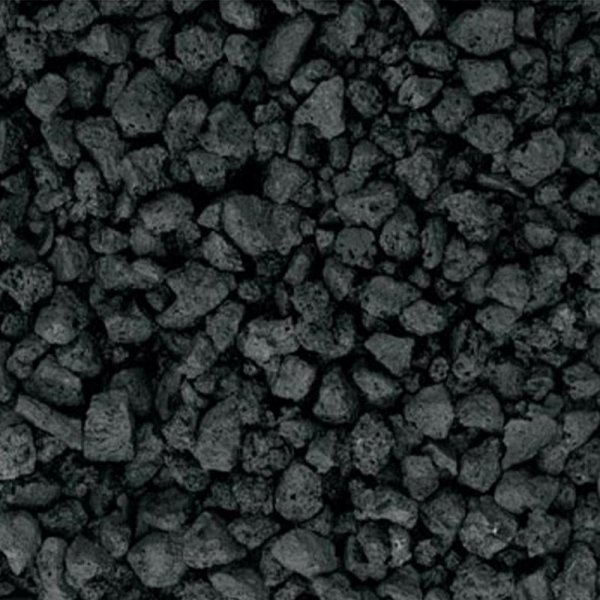 Pedra decorativa gravilha vulcanica preta 2/4cm 20kg Paraiso pedra 