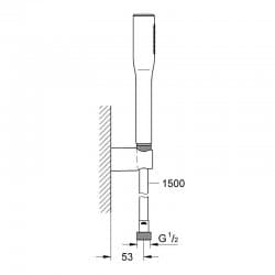 Grohe Euphoria Cosmopolitan hand shower set 1/2" 27369000 Grohe 