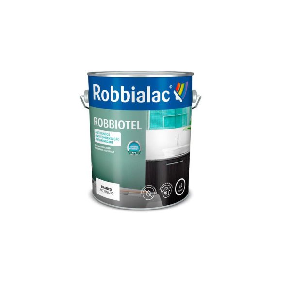 Tinta Robbiotel aquoso int acetinado 4 lt br 025 Robbialac FP 