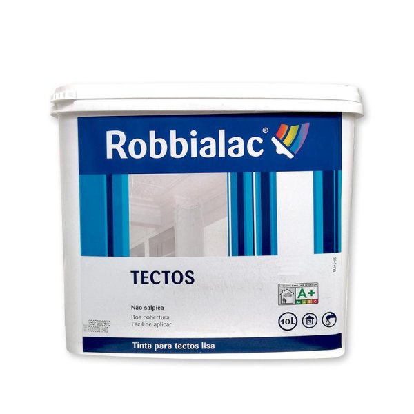 Tinta p/tectos lisa br 10 lt 016-7010 Robbialac FG 