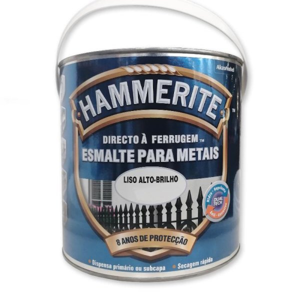 Hammerite dualtech liso alto brilho preto 2,5 lt 042-0052 Hammerite 