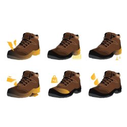 Bota camurca castanha Oxis S1P-SRC 38 VITO 