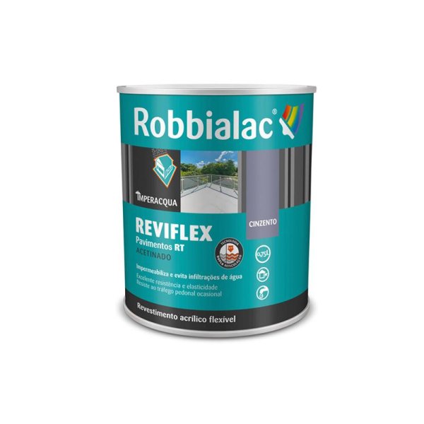 Reviflex RT pavimentos cinzento 0.75L Robbialac FP 