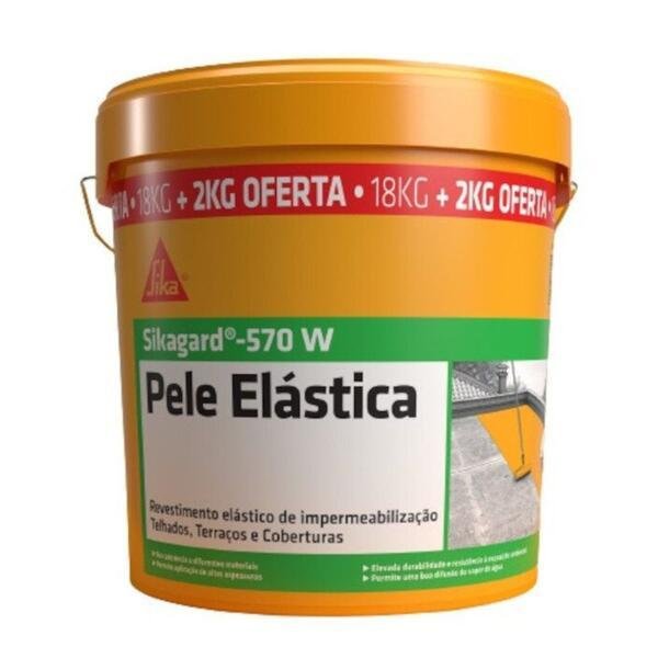 Pele elástica Sikagard 570W 18Kg+2Kg branco Sika 