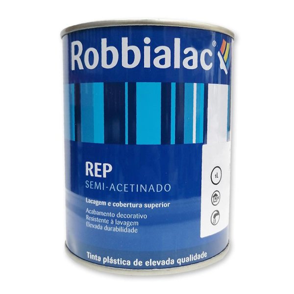 Tinta Rep s/a int/ext 1 lt branco 064 Robbialac FP 