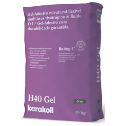 Cimento cola H40 gel 20kg branco Kerakoll 