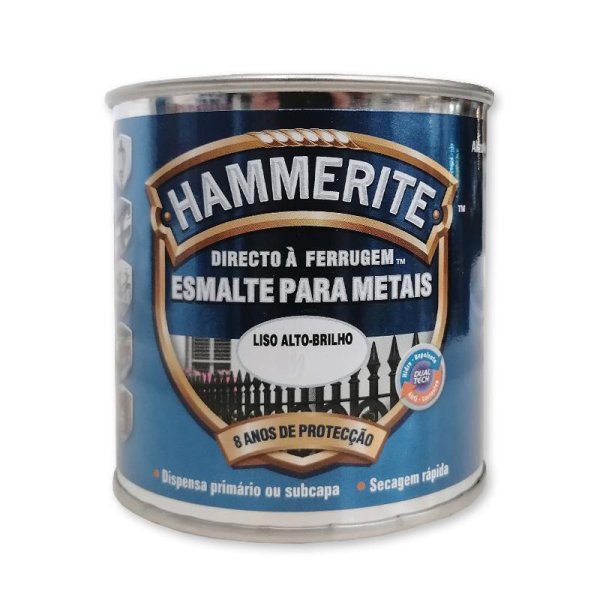 Hammerite dualtech liso cinza prata alto brilho 042-0053 1/4 Hammerite 