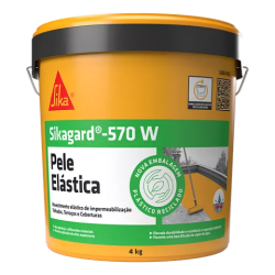 Pele elastica sikagard 570 branco 5 kg Sika 