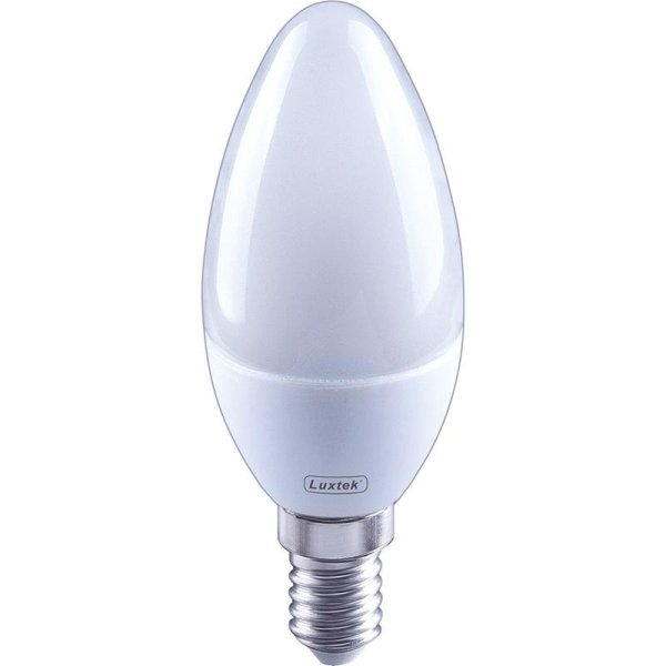 Lampada Led Chama C37 5w SMD E14 3000k 230v 490lm Luxtek 