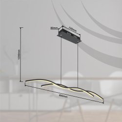 Suspensao led marius 20W 3000K Globo 