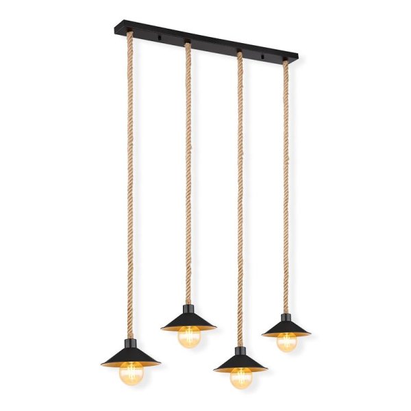 Suspensao diana 4XE27 112.5cmxØ22cmx170cm 60W Globo 