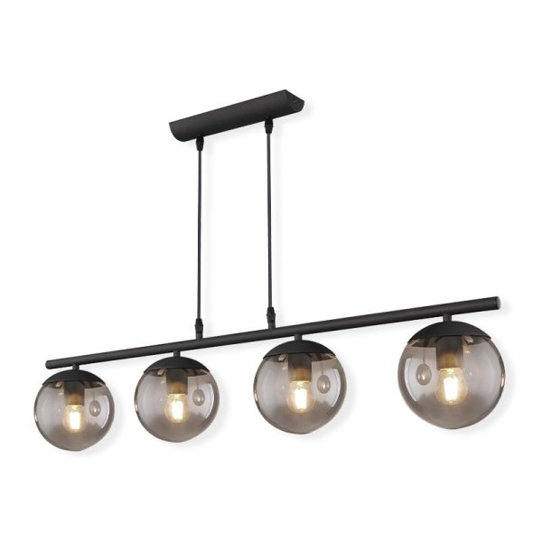 Suspensao blama 4XE27 90cmxØ15cmx120cm 25W Globo 