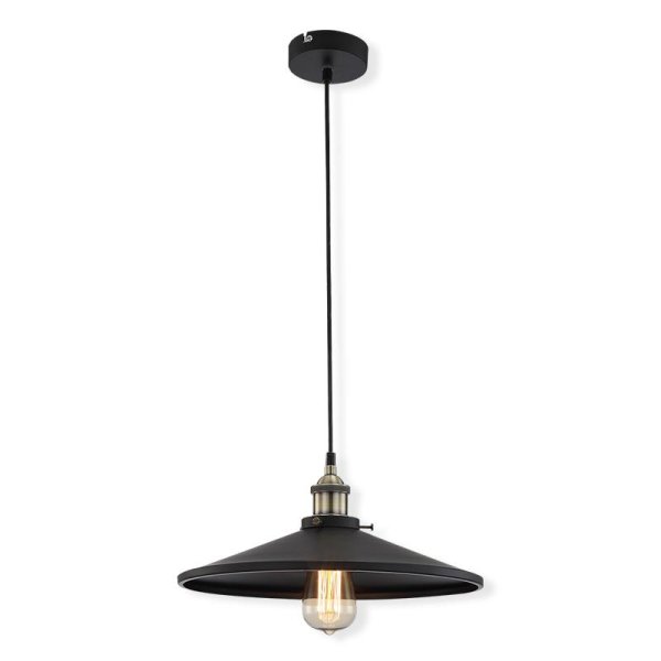 Suspensao em metal knud 1XE27 Ø36cmx120cm 60W Globo 