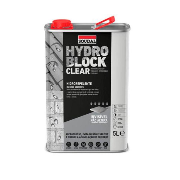 Hydro block clear 5L protecao invisivel Soudal 