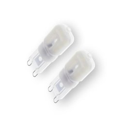 Pack 2 lampadas led G9 2,5W...