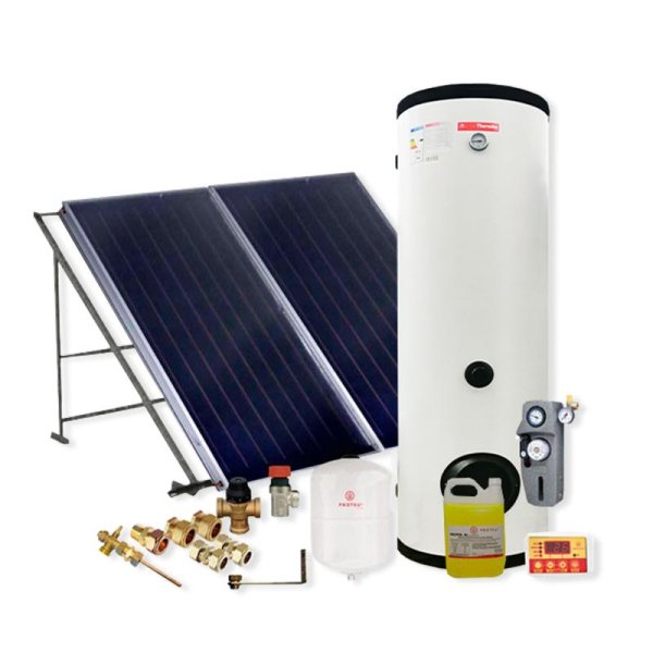 Kit Solar forcado 300 lts 2 serpentinas Casa Alves - Brico 