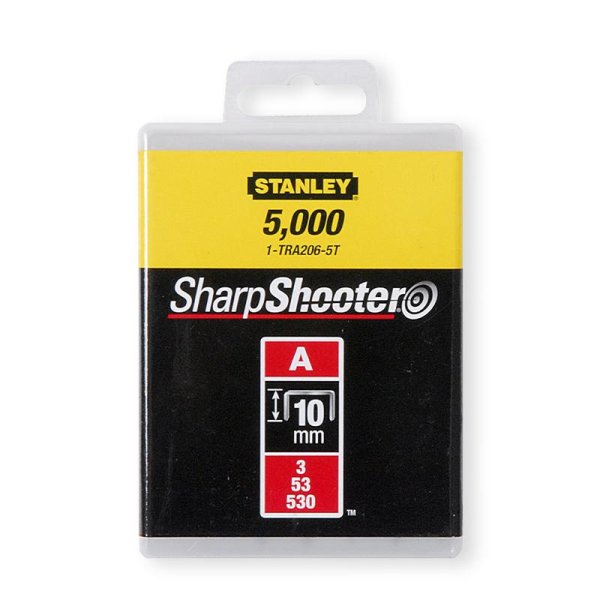 Agrafos stanley tipo A 10mm 1-TRA206-5T (caixa 5000 unid) Stanley 