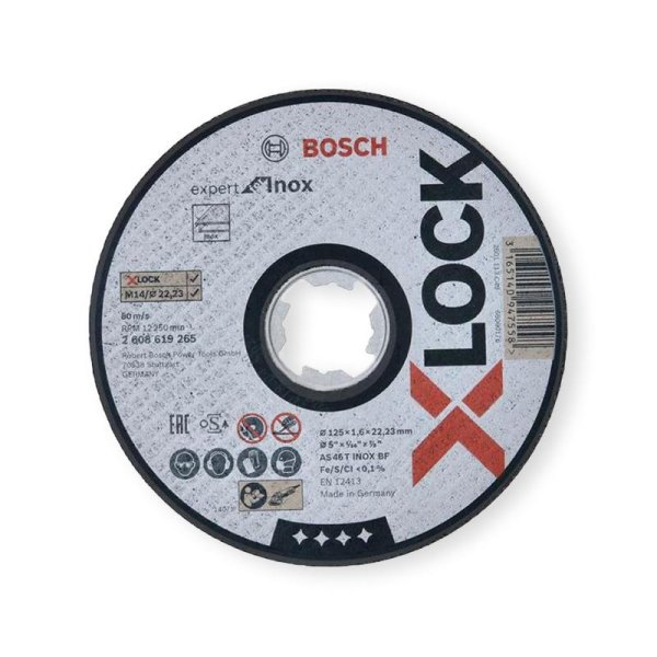 Disco de corte Bosch standard X-Lock inox 125x1mm Bosch 