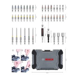 Conjunto aparafusar 43uds Bosch 