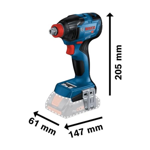 Aparafusadora Impacto GDX 18V-210 C +2x4Ah ProCore + L-Boxx Bosch 