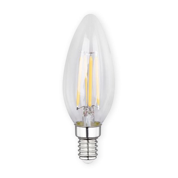 Lampada Led chama 4W E14 3000K 230V Globo 