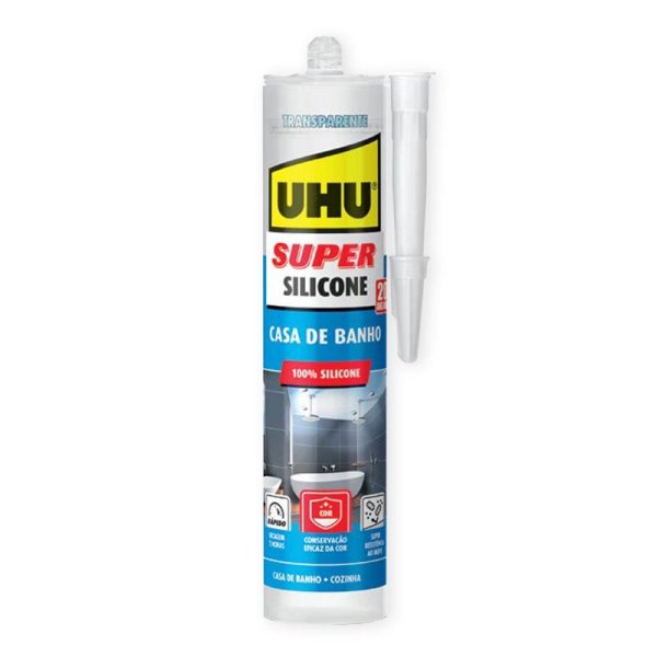 UHU Super Silicone Casa de Banho Transparente 300ml UHU 