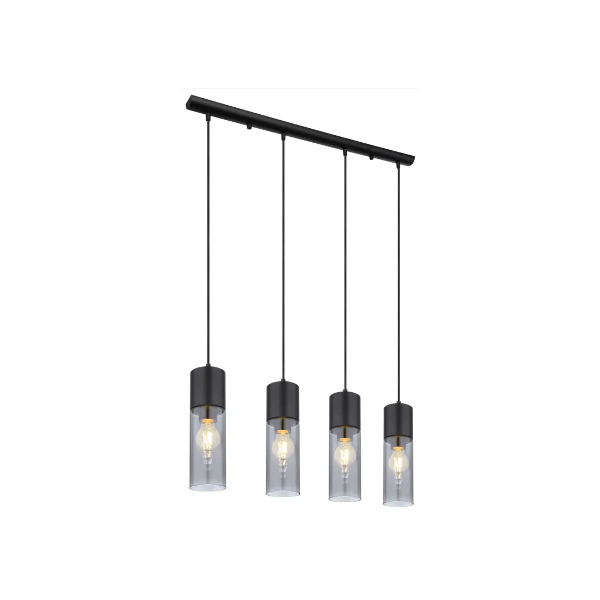 Suspensao Annika 4xE27 black matt Globo 