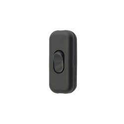 Interruptor de passagem AS115PB preto ASLO 