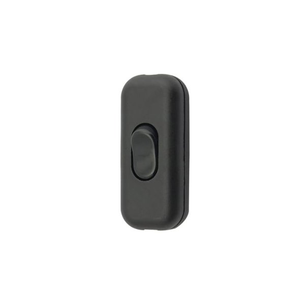 Interruptor de passagem AS115PB preto ASLO 