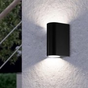 Aplique ext. redondo IP44 GU10 antracite 74022