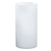 Candeeiro de mesa vidro branco geo 1X60W E14 Ø10cmx20cm