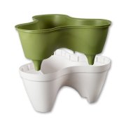 Vaso Triplo para Horta Vertical Ivy Branco | Casa Alves