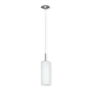 Suspensao vidro branco troy 1XE27 40W Ø11cmx110cm