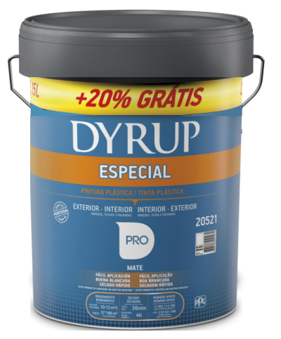 Tinta plastica Especial branco 15+3L