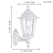 Aplique ascendente LATERNA branco 22463